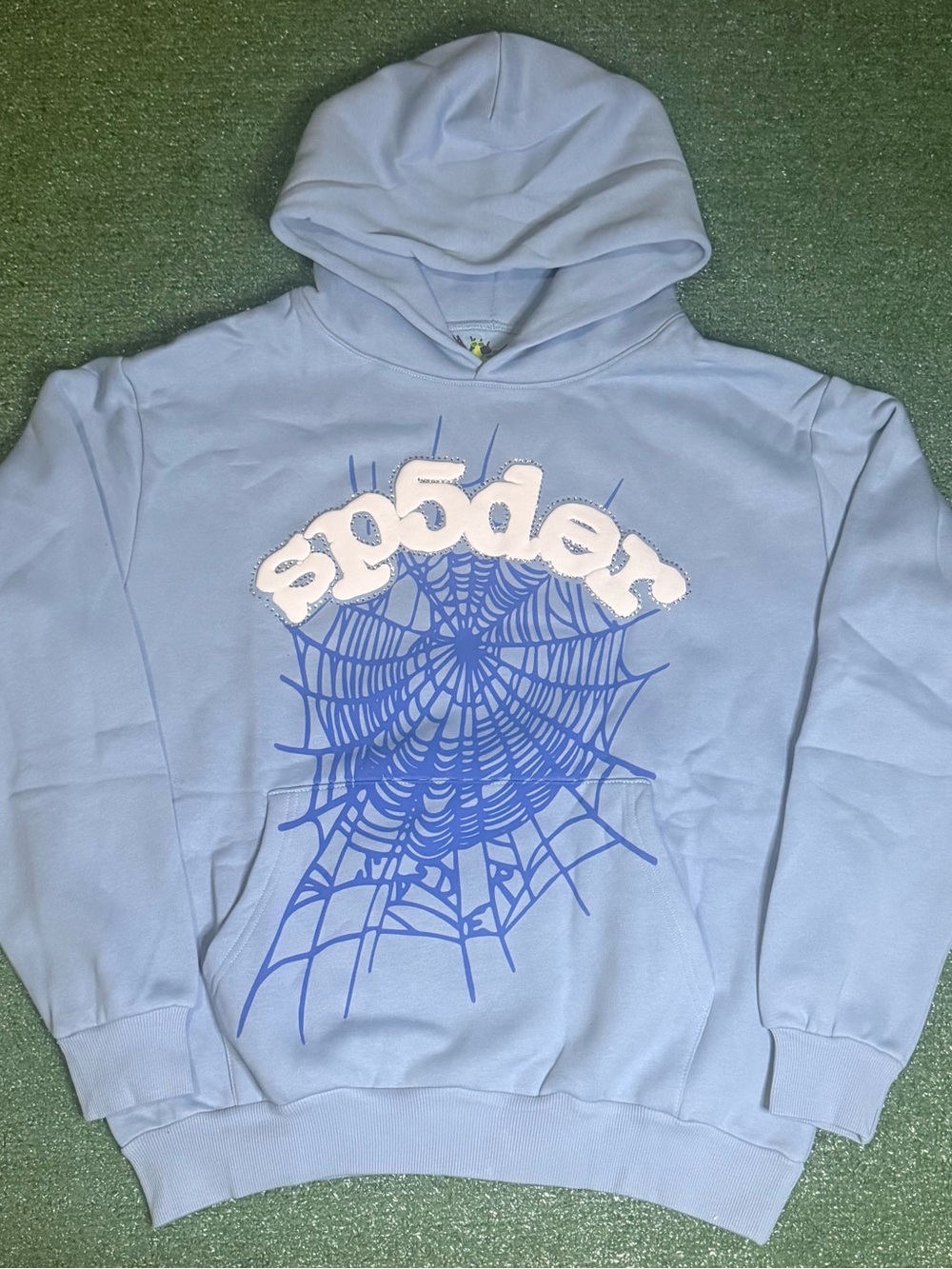 Sp5der Web Hoodie Sky Blue